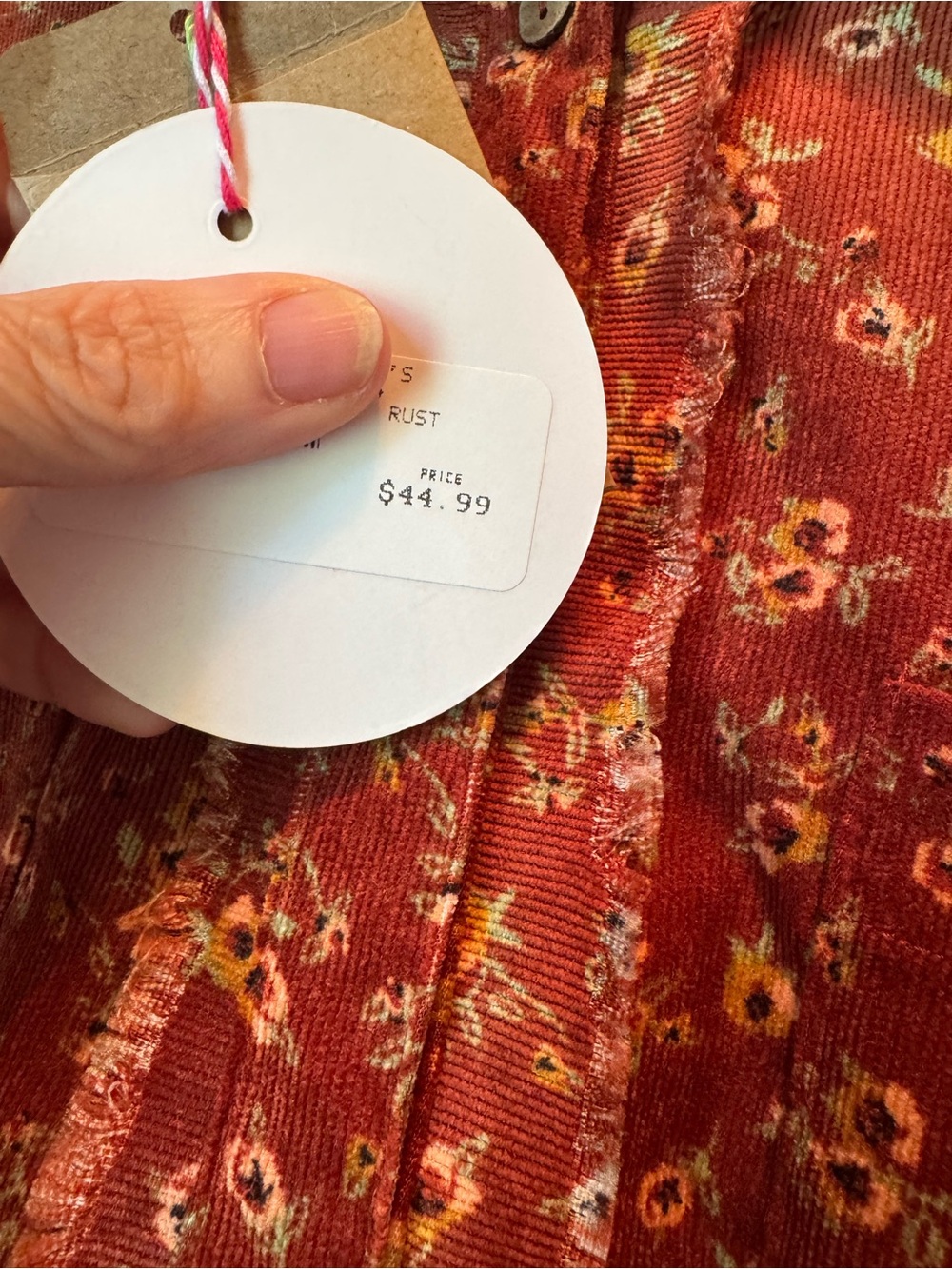 Umgee Corduroy Button-Up Dress NWT - Picture 9 of 12
